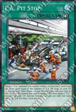 F.A. Pit Stop Card Front