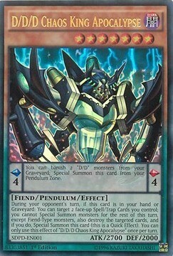 D/D/D Chaos King Apocalypse Card Front