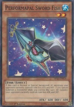 Performapal Sword Fish Card Front