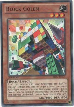 Block Golem Card Front