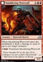 Smoldering Werewolf // Erupting Dreadwolf