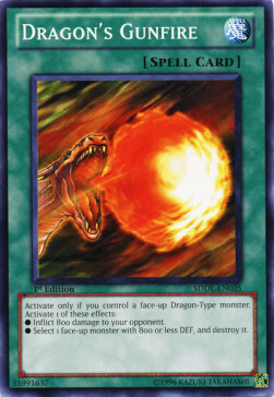 Dragon's Gunfire Card Front