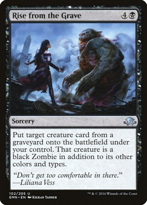 Rise from the Grave Card Front