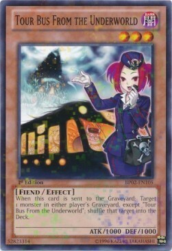 Tour Bus From the Underworld Card Front