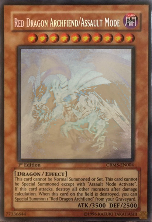 Red Dragon Archfiend/Assault Mode Card Front