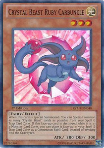 Crystal Beast Ruby Carbuncle Card Front