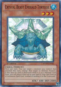 Crystal Beast Emerald Tortoise Card Front