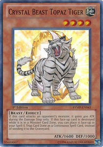 Crystal Beast Topaz Tiger Card Front