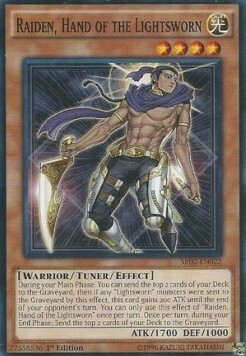 Raiden, Hand of the Lightsworn Card Front