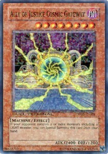 Ally of Justice Cosmic Gateway Card Front