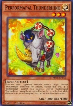 Performapal Thunderhino Card Front