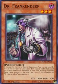 Dr. Frankenderp Card Front