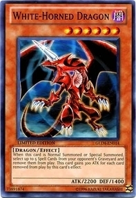 White-Horned Dragon Card Front