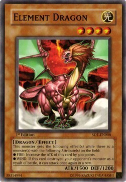 Element Dragon Card Front