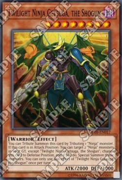 Twilight Ninja Getsuga, the Shogun Card Front