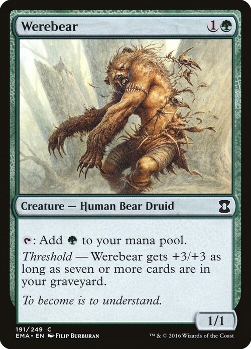 Werebear Card Front