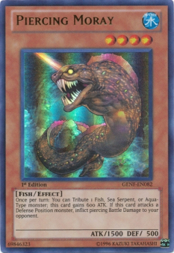 Piercing Moray Card Front