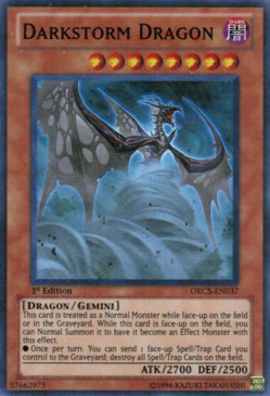 Darkstorm Dragon Card Front