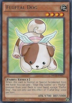 Fluffal Dog Card Front