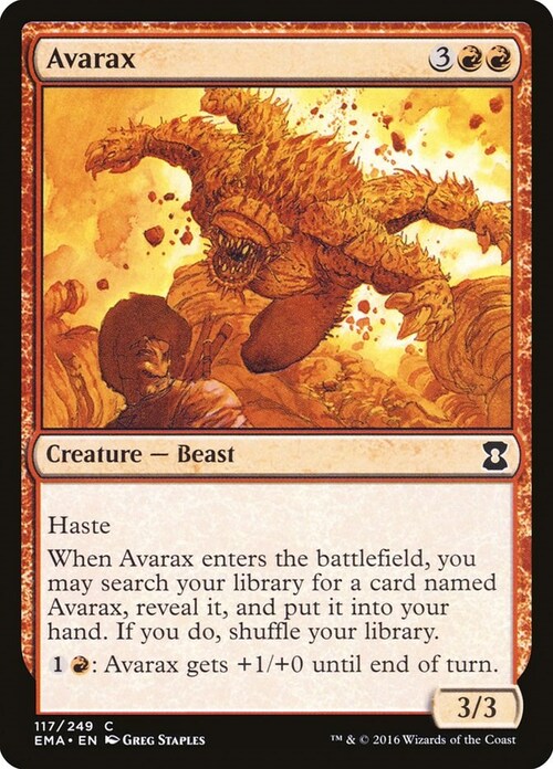 Avarax Card Front