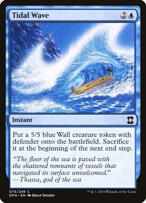 Tidal Wave Card Front