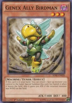 Genex Ally Birdman Card Front