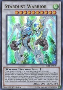 Stardust Warrior Card Front