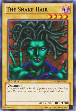 The Snake Hair Card Front