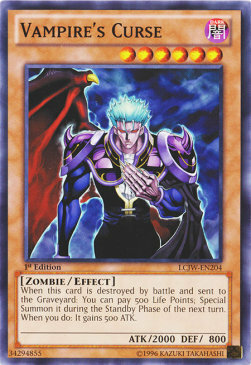 Vampire's Curse Card Front