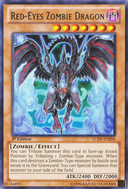 Red-Eyes Zombie Dragon Card Front