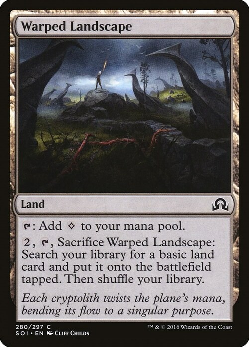 Warped Landscape Card Front