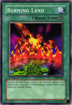 Burning Land Card Front