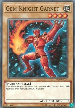 Gem-Knight Garnet Card Front