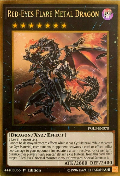 Red-Eyes Flare Metal Dragon Card Front