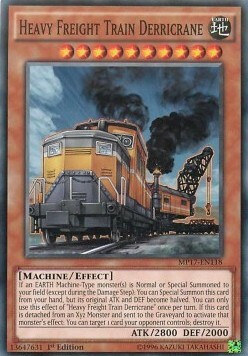 Heavy Freight Train Derricrane Card Front