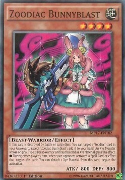 Zoodiac Bunnyblast Card Front