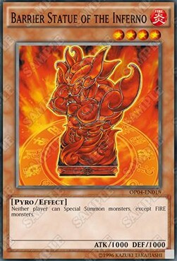 Barrier Statue of the Inferno Card Front