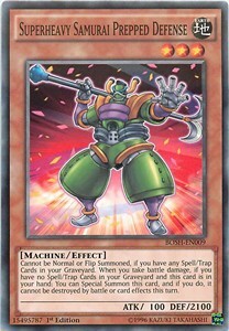 Superheavy Samurai Prepped Defense Card Front