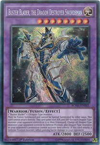 Buster Blader, the Dragon Destroyer Swordsman Card Front