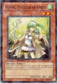 Winda, Priestess of Gusto Card Front