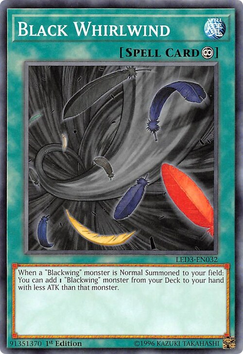 Black Whirlwind Card Front