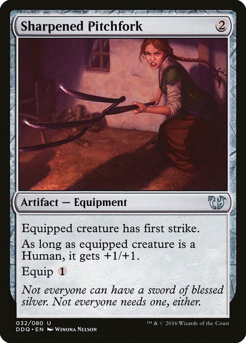 Sharpened Pitchfork Card Front