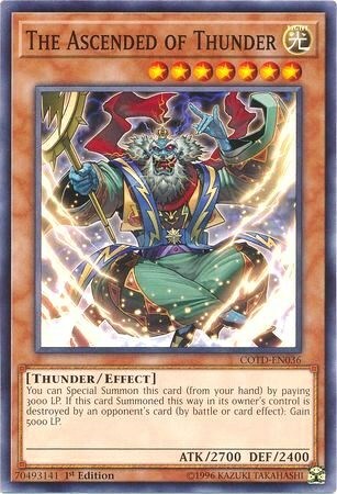 The Ascended of Thunder Card Front