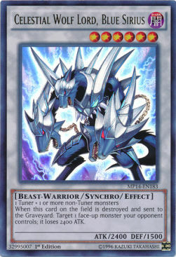 Celestial Wolf Lord, Blue Sirius Card Front