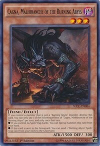 Cagna, Malebranche of the Burning Abyss Card Front