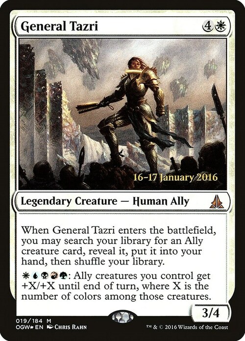 General Tazri Card Front