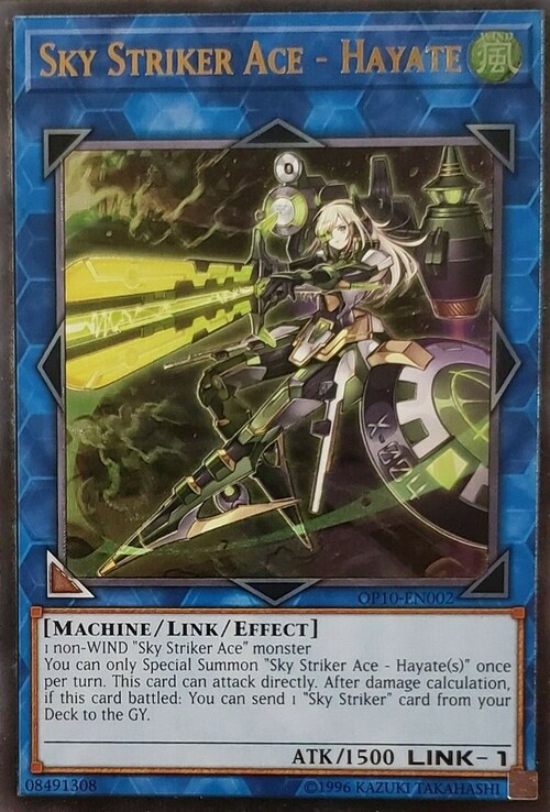 Sky Striker Ace - Hayate Card Front