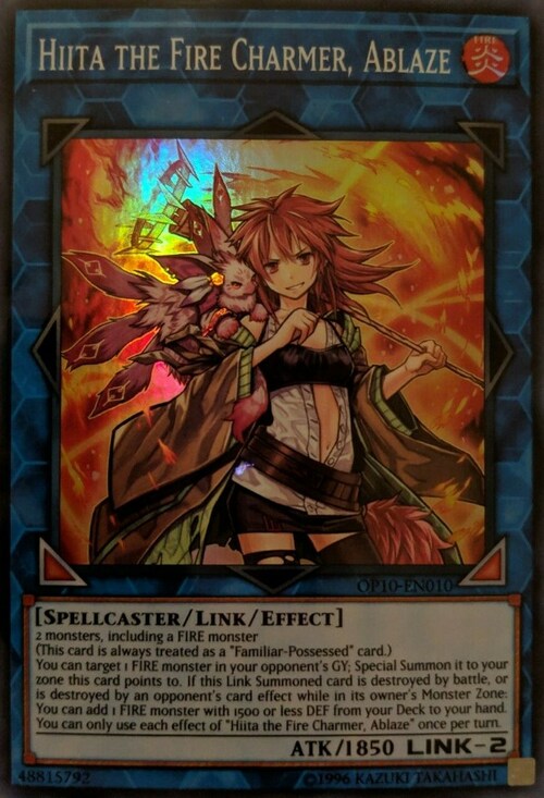 Hiita the Fire Charmer, Ablaze Card Front