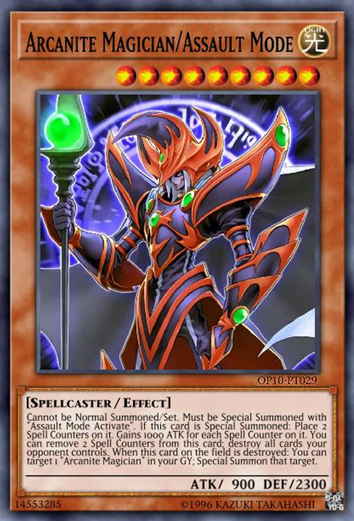 Arcanite Magician/Assault Mode Card Front