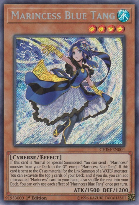 Marincess Blue Tang Card Front